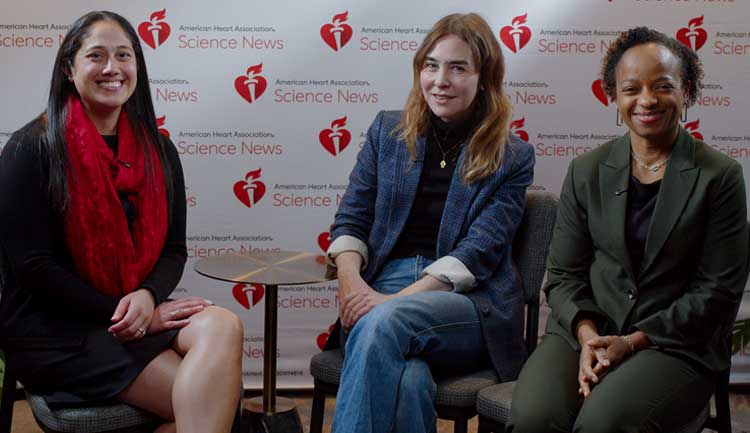 Priya Palta, PhD, MHSc interviews Dina Katabi, PhD and Tina Ann Thompson, MD, MBA during EPI Lifestyle 2026 in Boston.
