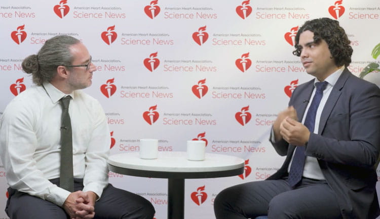 A still image from a Hypertension 2025 Scientific Sessions presenter interview.