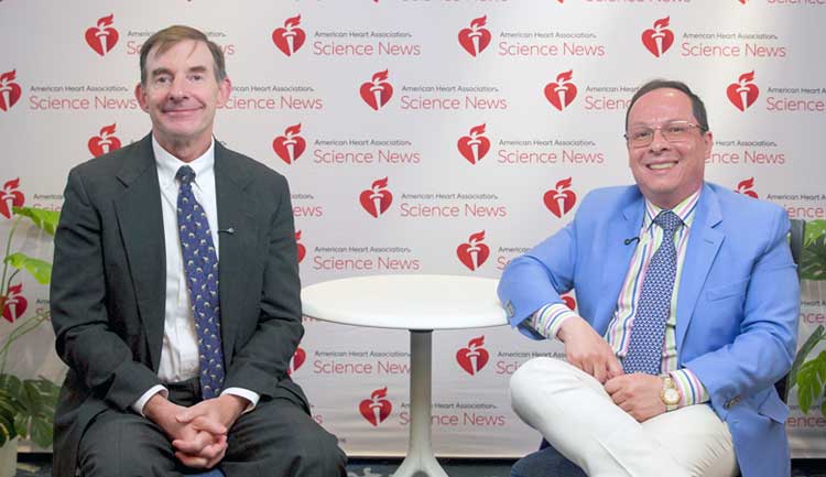 A still frame from a video interview featuring one of two keynote speakers at Hypertension 2026.