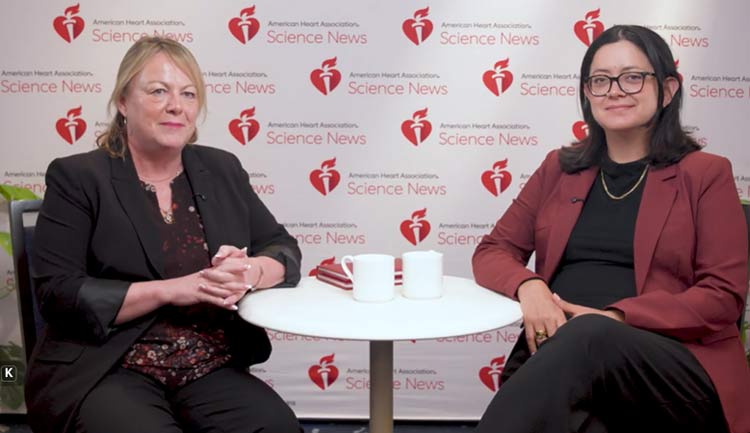 A still frame from an interview with Harry Goldblatt Award for New Investigators Lecturer Monica Santisteban, PhD.