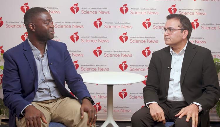 A still frame from an interview with Stephanie Watts Award Finalist Mohammad Saleem, PhD.