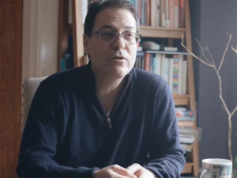 Screen capture of Mitchell S.V. Elkind, MD, MS, President, American Heart Association, American Stroke Association from the ISC21 Presidential address