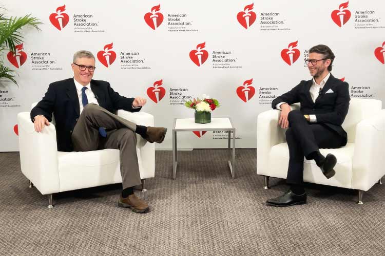 A thumbnail from a video discussing the results of the DISCOUNT trial presented during International Stroke Conference 2025. 