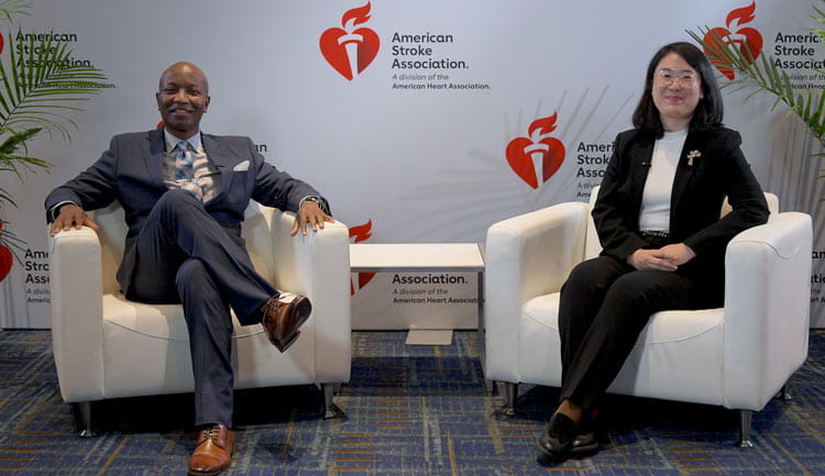 A still frame from a video discussion the Phase III Clinical Trial for Loberamisal for Acute Ischaemic Stroke (LAIS).