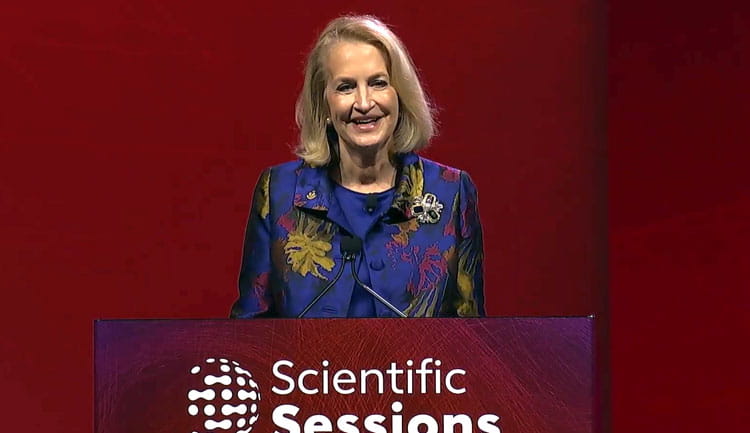 Dr. Stacey Rosen, MD, FAHA,  President of the American Heart Association, at AHA25 in New Orleans.