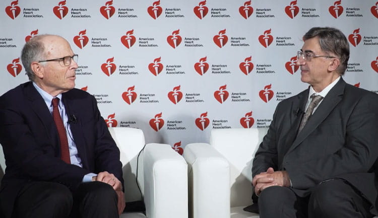 A still frame from a video interview on the TOP Trial.